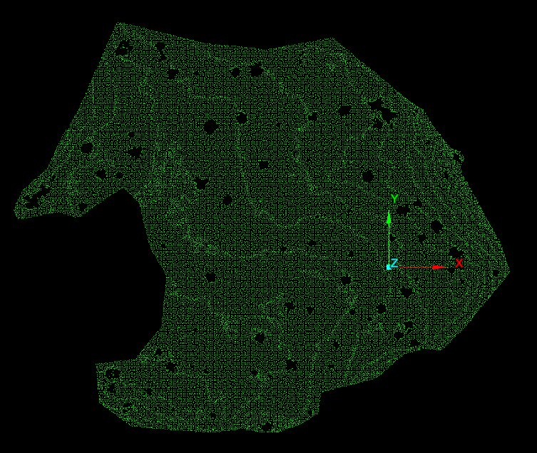 Preprocessed ground point cloud